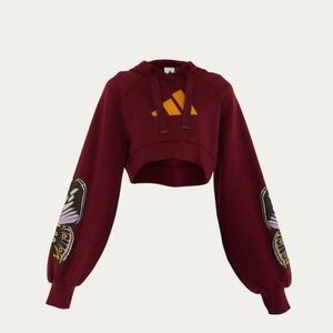 Farm Rio Adidas Colorfly Amazon Red Hoodie Xs NWOT